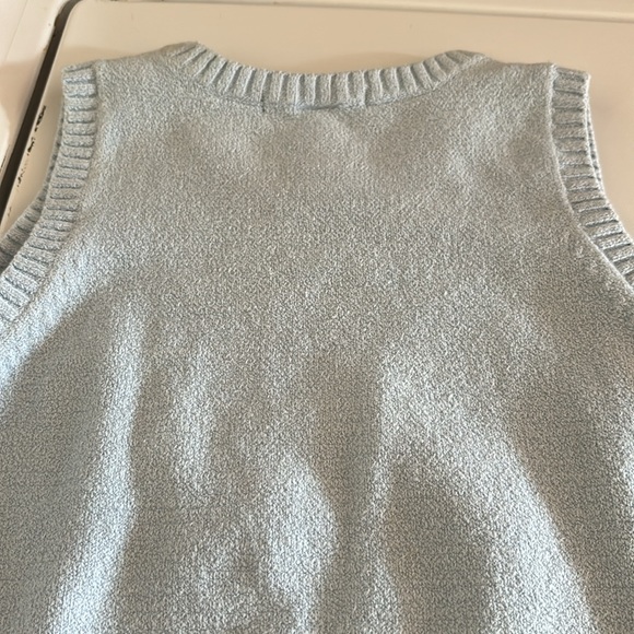 Gap Light Blue Stretch Sweater Vest Cotton Blend Boys Large L (10) - Picture 11 of 13
